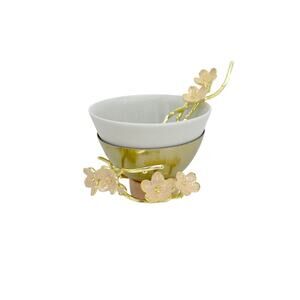 MICHAEL ARAM Cherry Blossom Porcelain Small Bowl with Spoon